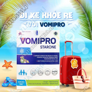 Vomipro Starone – Hỗ Trợ Giảm Cảm Giác Buồn Nôn