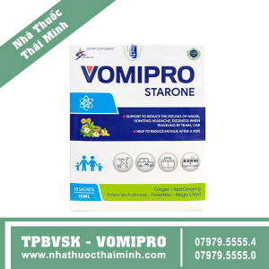 Vomipro Starone – Hỗ Trợ Giảm Cảm Giác Buồn Nôn
