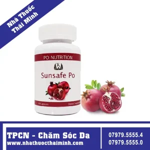 Viên uống chống nắng, đẹp da Po Nutrition Sunsafe Po