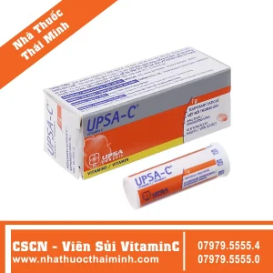 Thuốc sủi UPSA-C 1000mg Upsa SAS hỗ trợ điều trị thiếu hụt vitamin C
