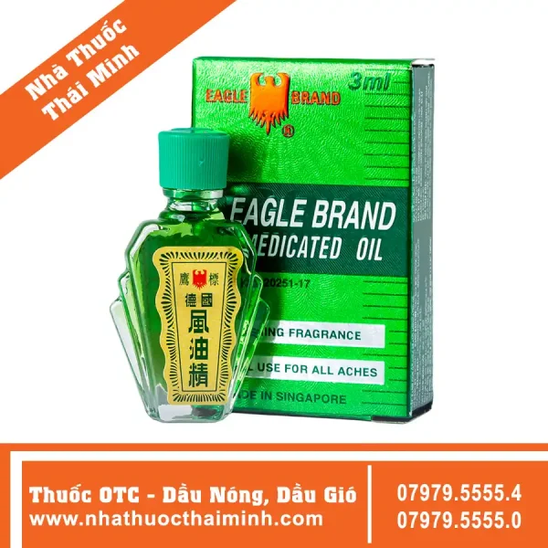 Dầu xanh Con Ó Eagle Brand Medicated Oil 12ML