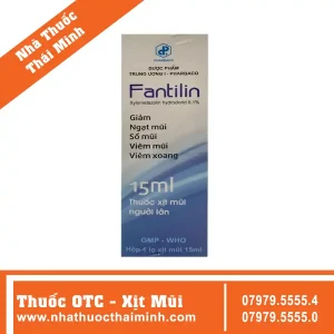 Thuốc Fantilin 0.1% - Giảm nghẹt mũi, sổ mũi, viêm mũi, xoang (15ml)