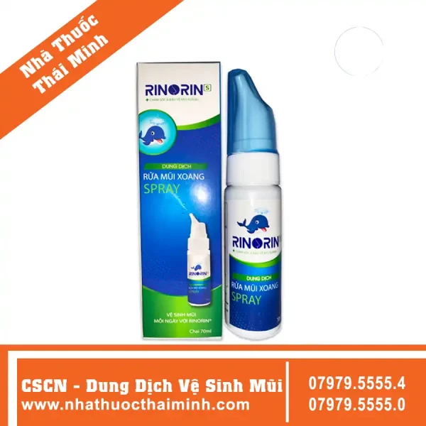 Dung dịch rửa mũi xoang Rinorin Spray (70ml)