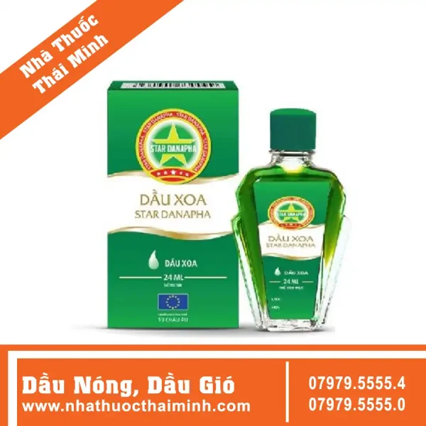 Dầu xoa Star Danapha Natural Hot Oil (24ml)