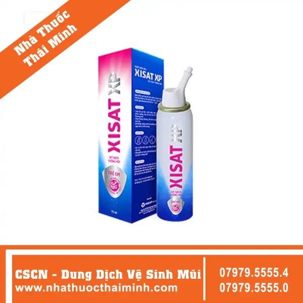 Xịt mũi Xitsat XP - Làm sạch chấy nhầy, kháng viêm (75ml)